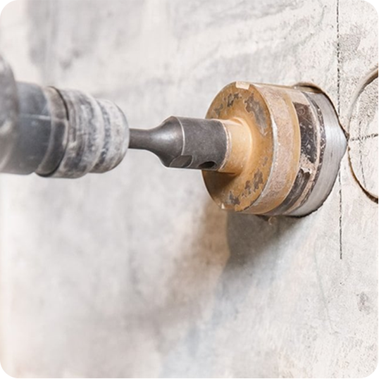 Бурение под розетки